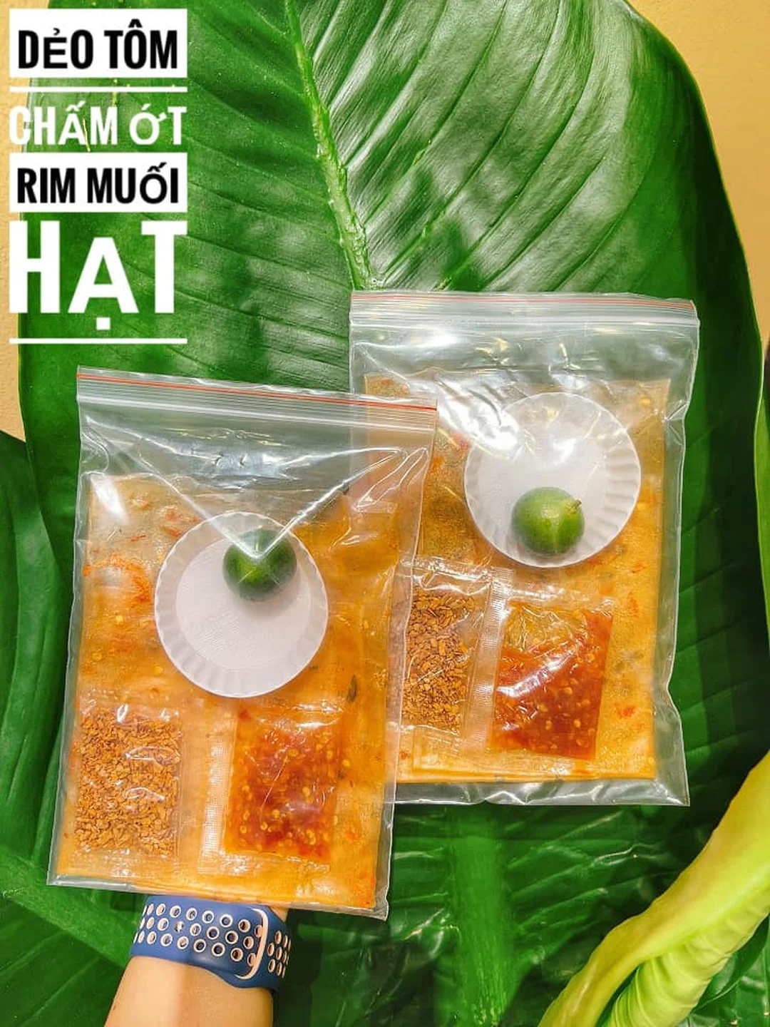 bánh tráng chấm phan xích long gọi món cho nhóm bạn