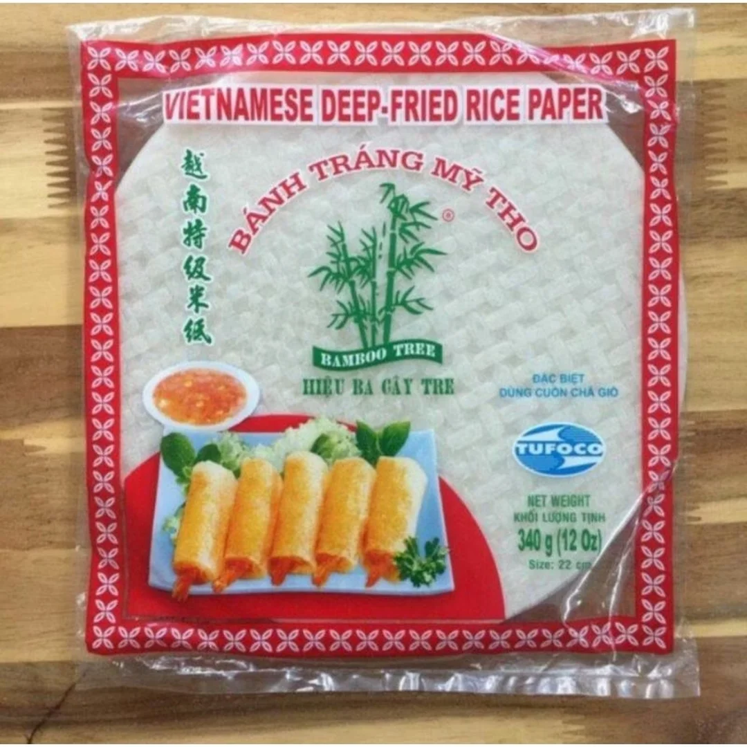bánh tráng cuốn chả giò dạng gói bán lẻ dùng trong gia đình