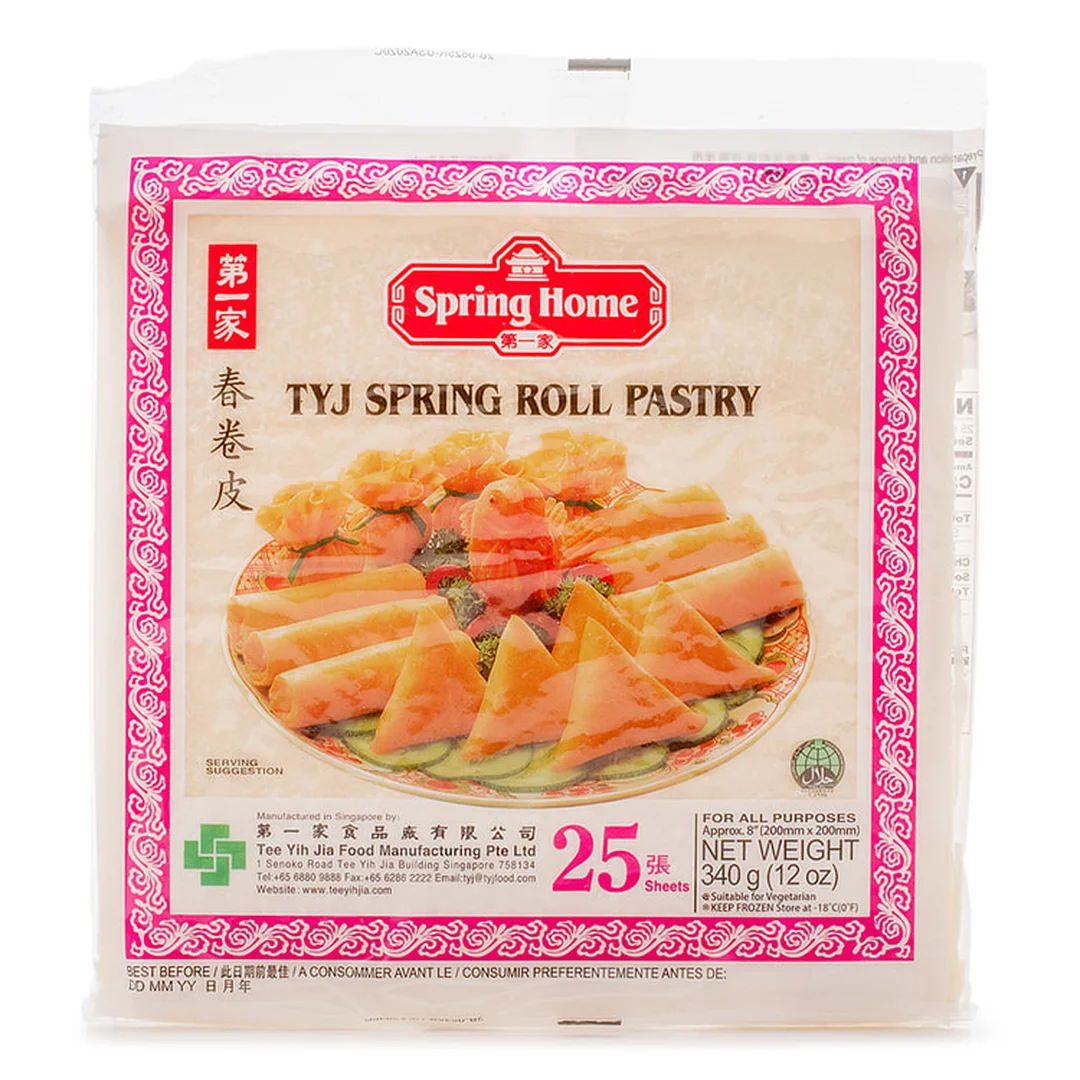 bánh tráng cuốn chả giò đóng gói dùng cho món chả ram chiên