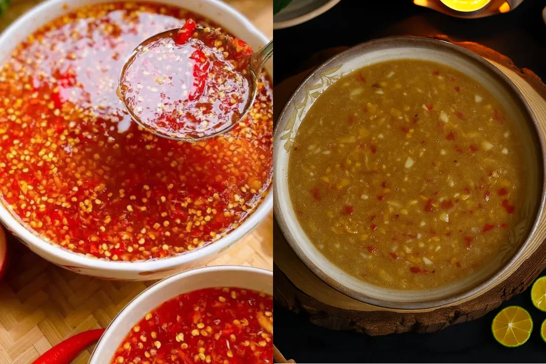 bánh tráng cuốn thịt heo chấm mắm nêm đậm vị