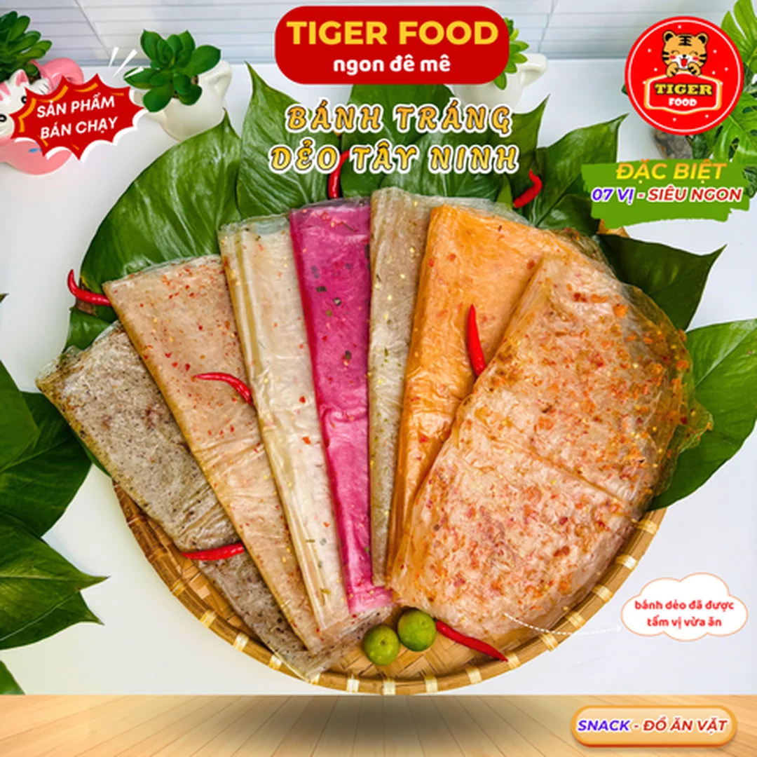 bánh tráng dẻo Tây Ninh dạng lá mềm đóng gói