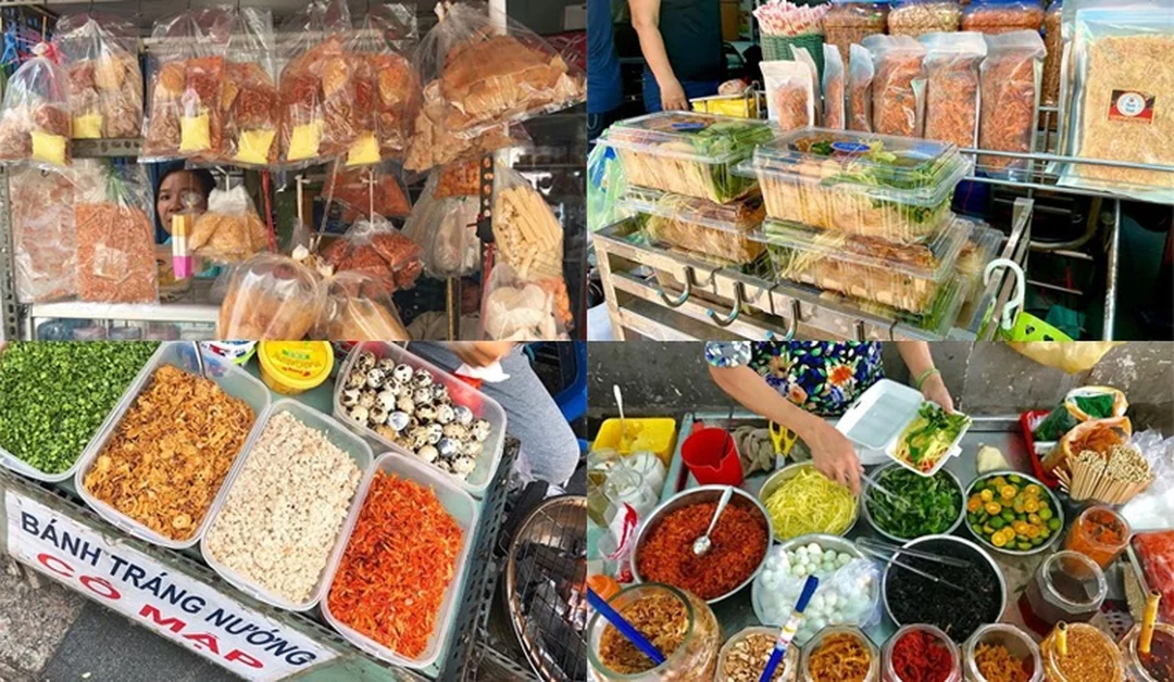 bánh tráng gần đây có nguyên liệu tươi và màu sắc rõ ràng