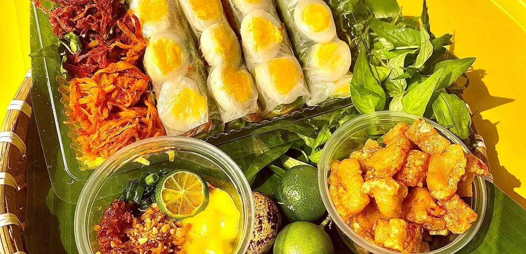 bánh tráng ghiền set bánh dẻo trộn nhiều topping