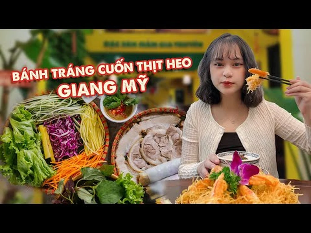 bánh tráng Giang Mỹ review món cuốn thịt heo tại Hà Nội