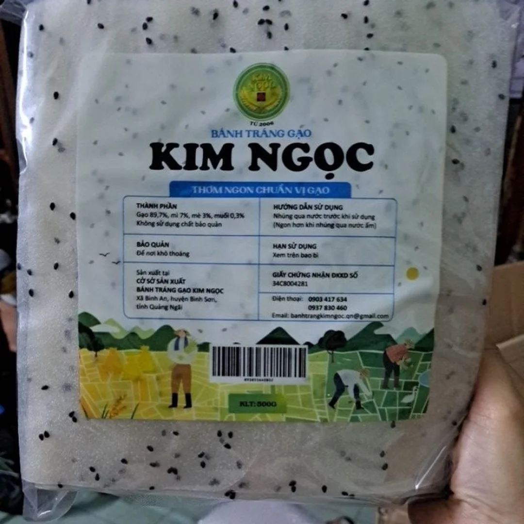 bánh tráng kim ngọc các vị muối tắc sa tế