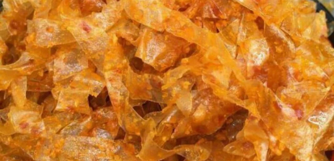 bánh tráng Long An sa tế dẻo cay thành phẩm