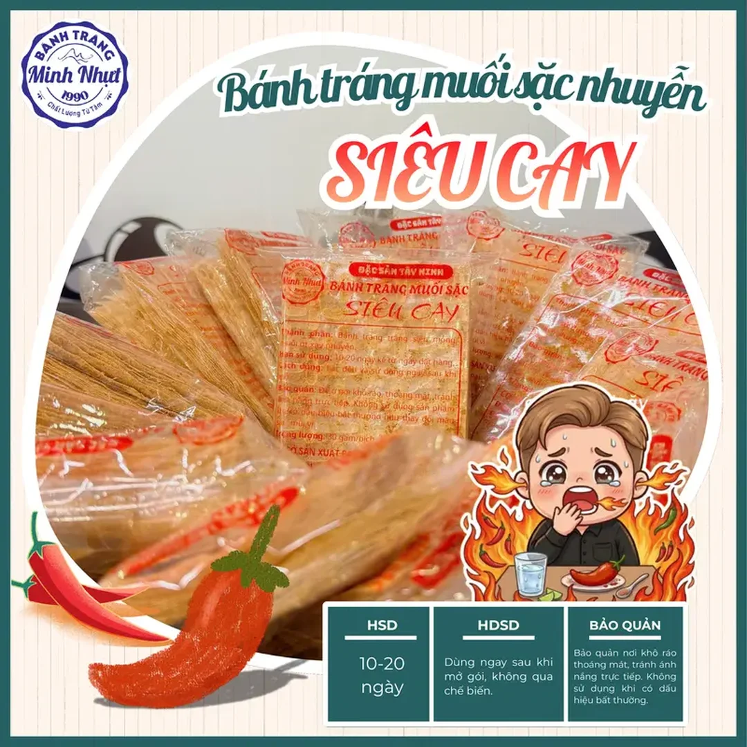 bánh tráng muối Tây Ninh cho món ăn vặt