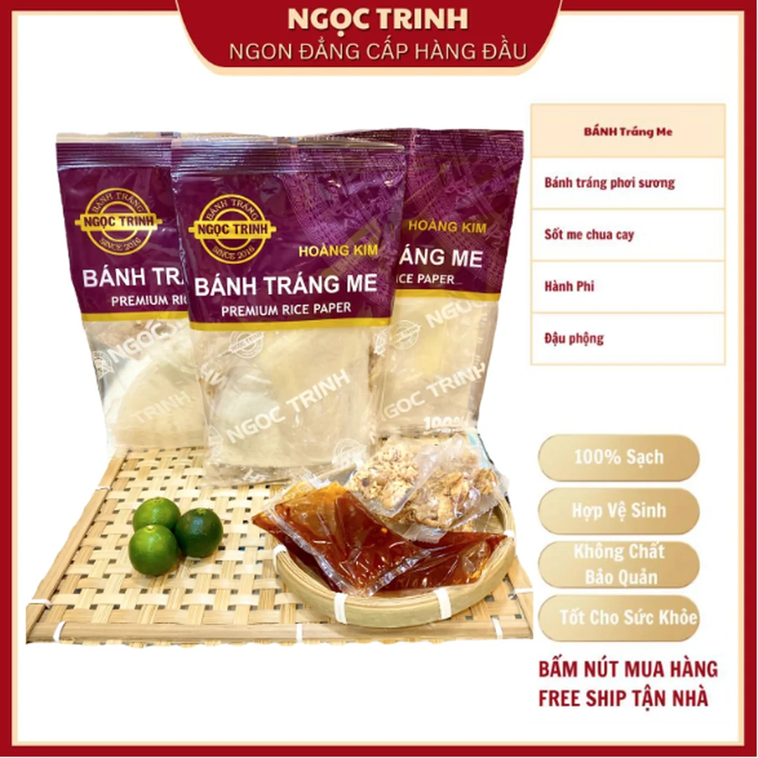 bánh tráng ngọc trinh phơi sương mềm dẻo