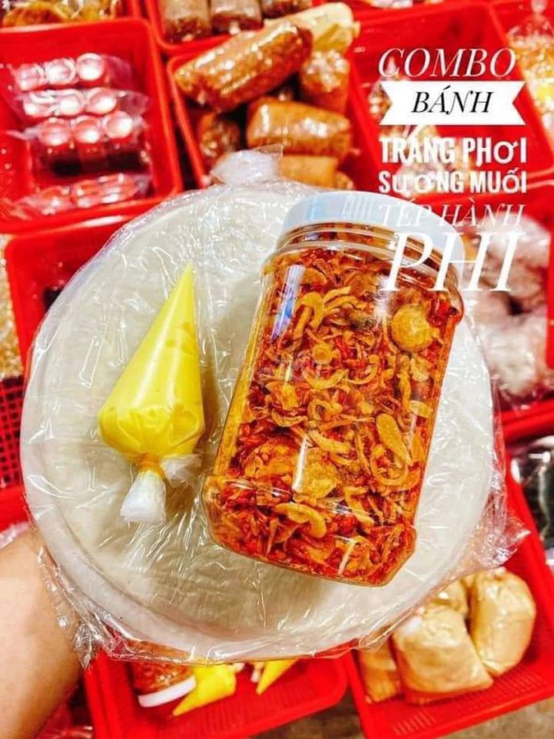 bánh tráng phơi sương tròn dùng cho combo cuốn ăn vặt