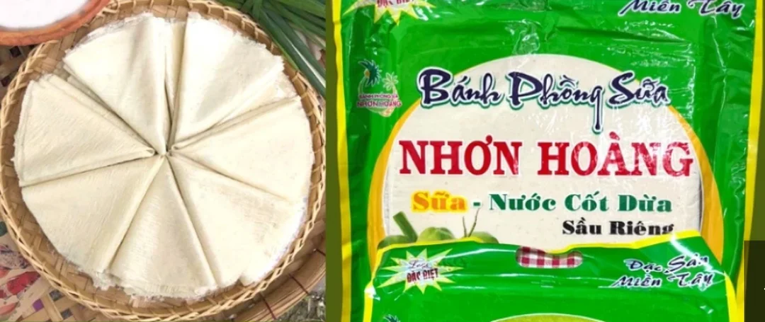 bánh tráng sữa đặc sản Bến Tre nhiều gói