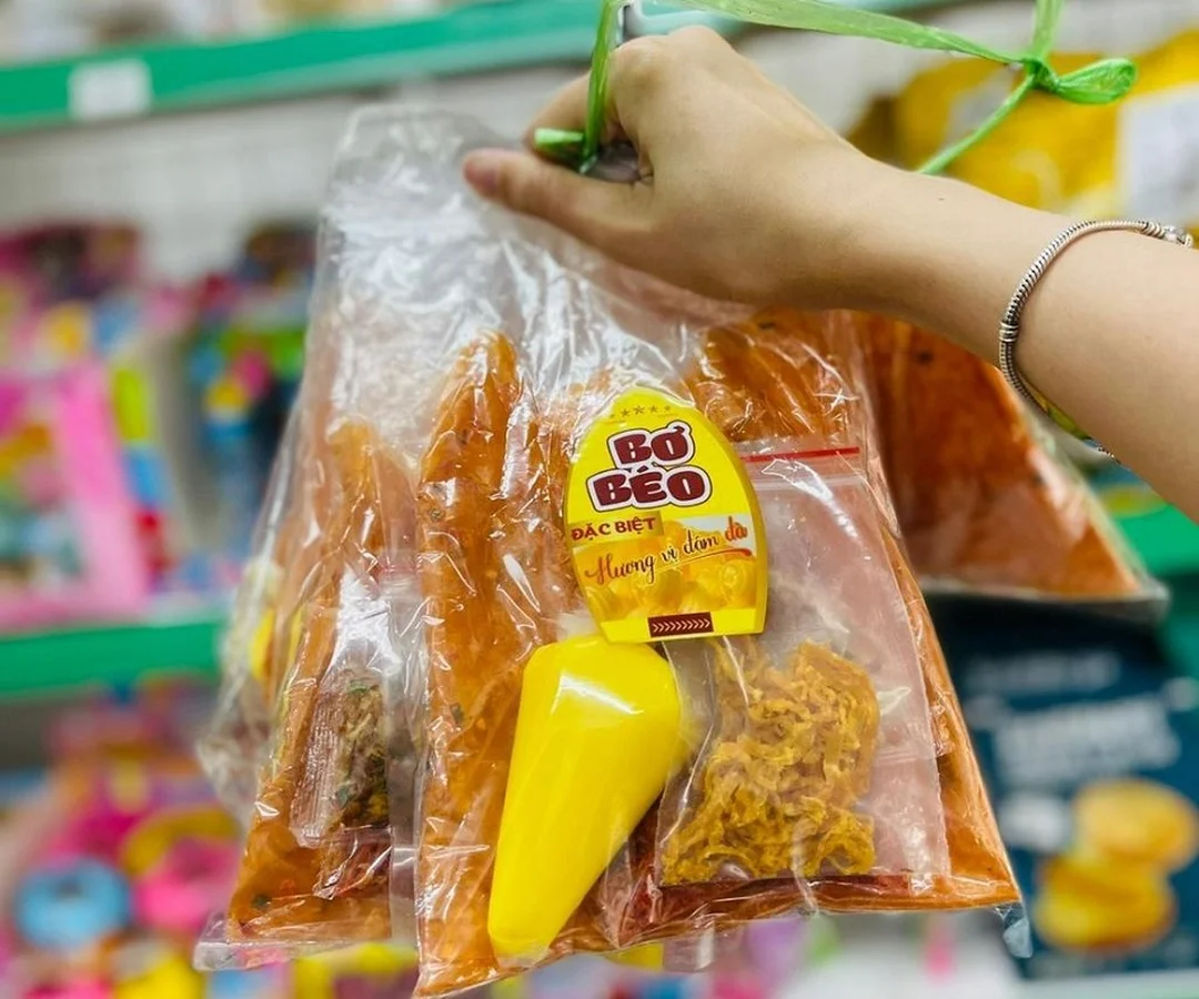 bánh tráng tây ninh sốt bơ béo ăn vặt