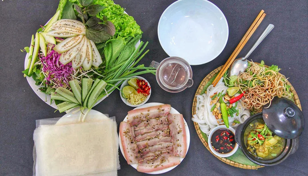 bánh tráng thịt heo đại lộc phần ăn phù hợp nhóm bạn