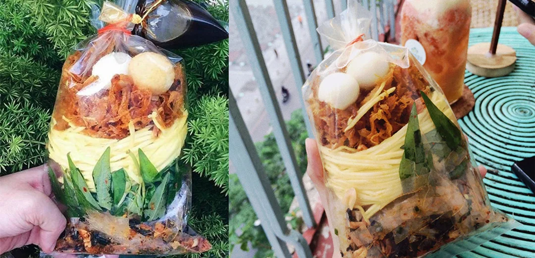 Bánh tráng trộn Chú Viên đóng gói giao món bánh tráng trộn chú viên đóng gói giao món