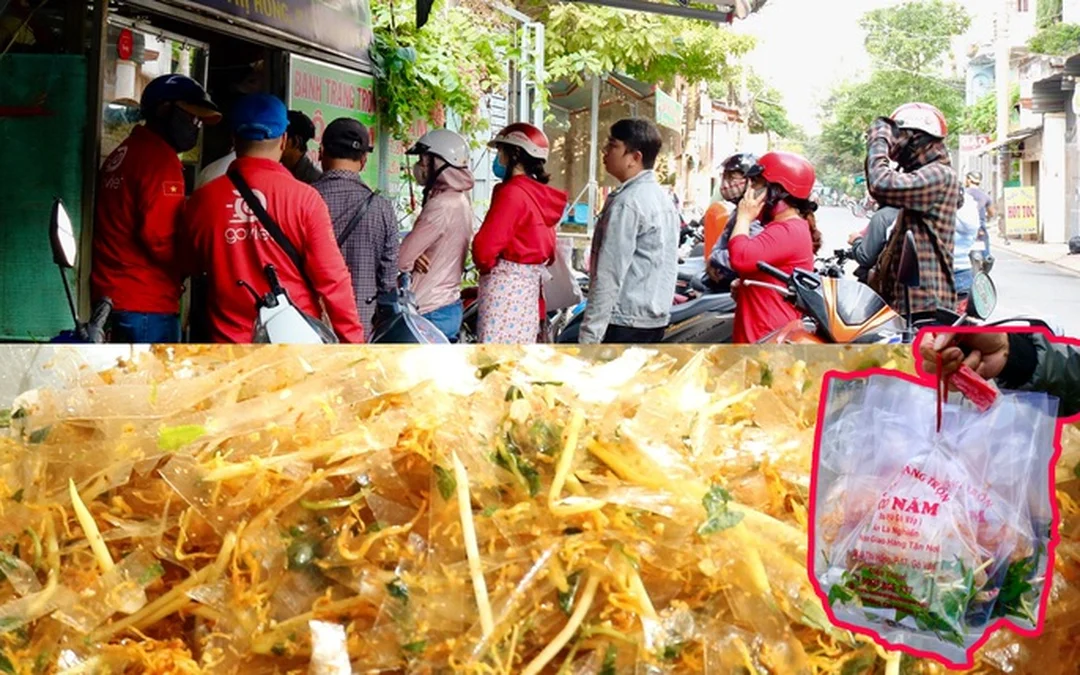 bánh tráng trộn cô năm ảnh thực tế từ danh sách món ăn vặt