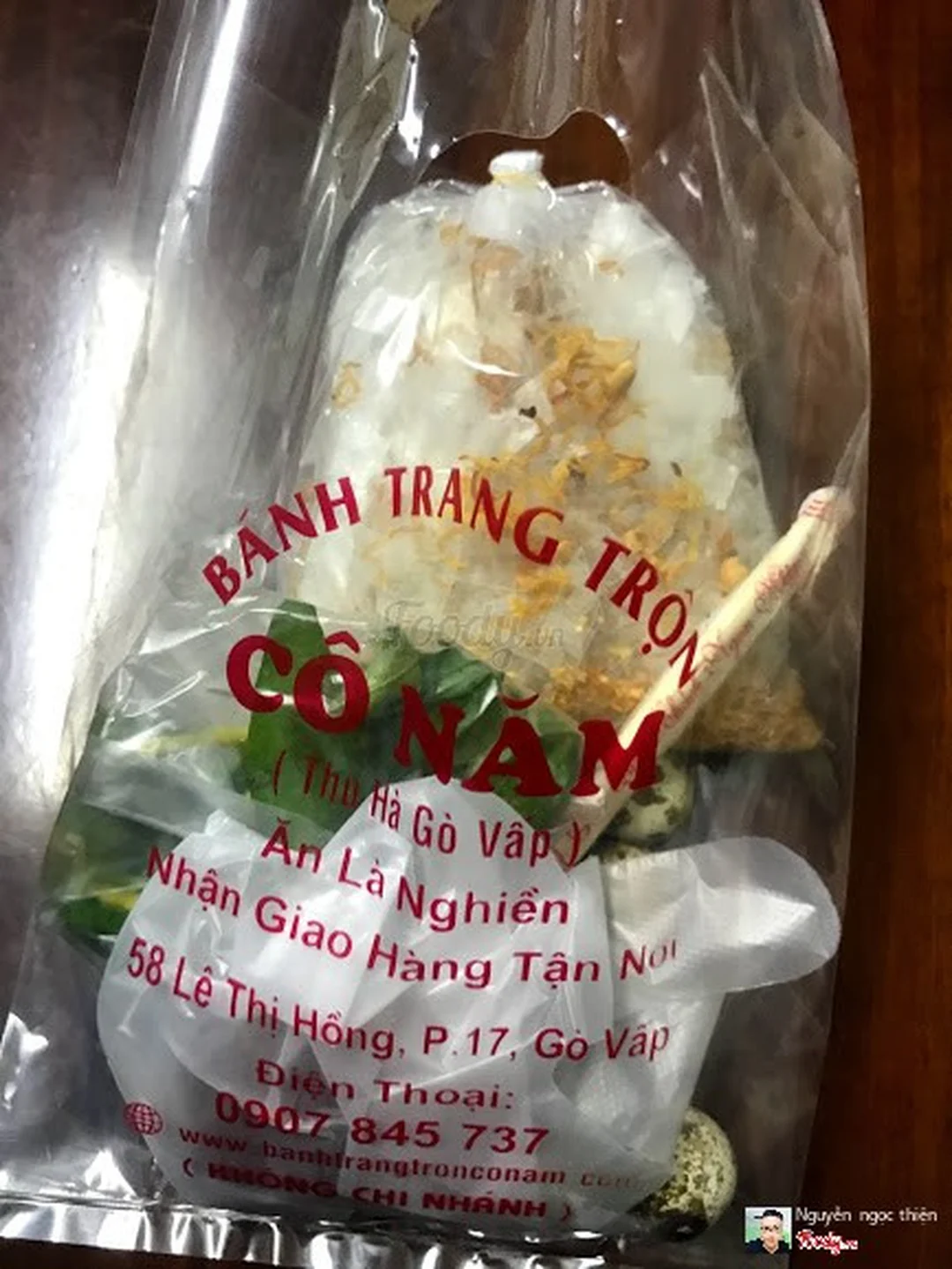 bánh tráng trộn cô năm phần ăn vặt với topping khô ráo