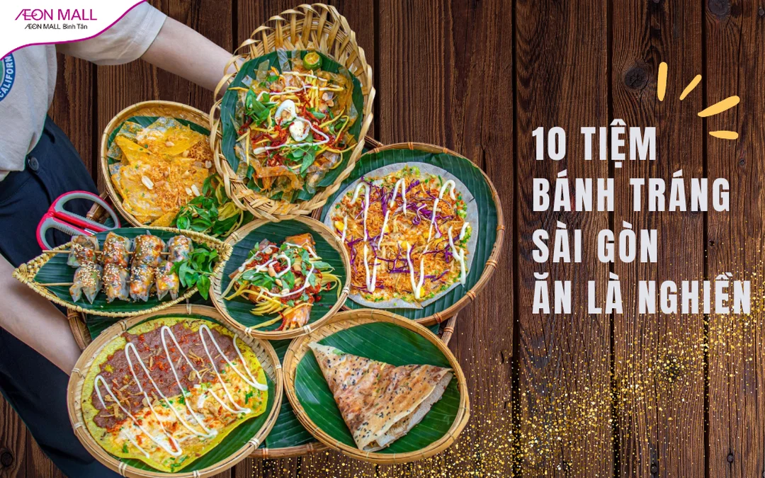 bánh tráng trộn sài gòn được đóng gói sạch