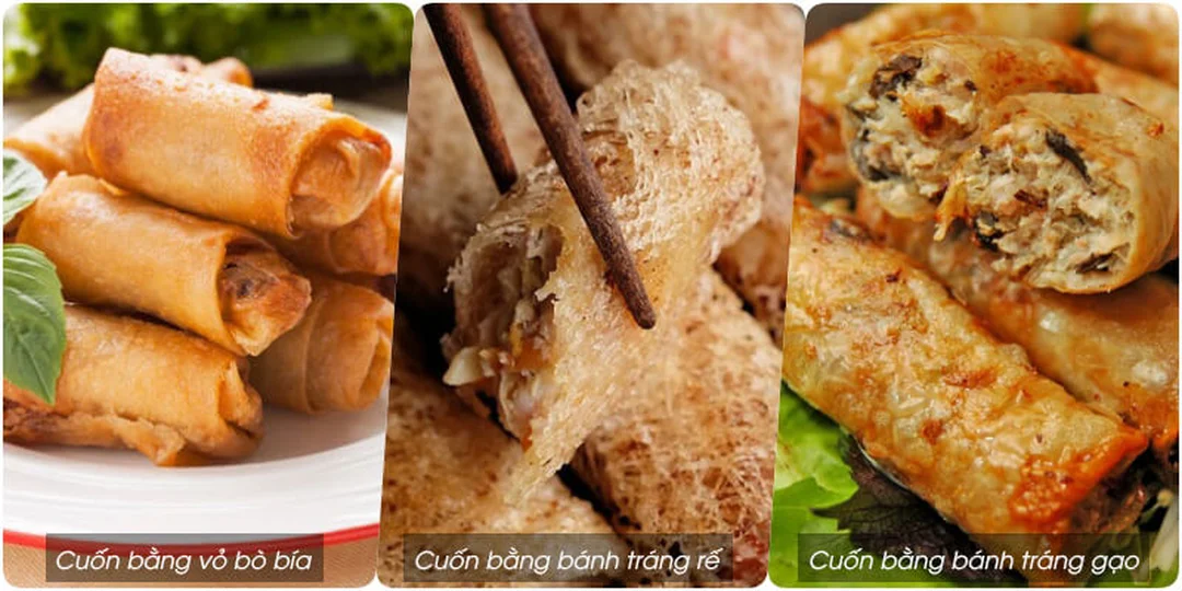 cách chọn bánh tráng cuốn chả giò theo kích thước và độ dày
