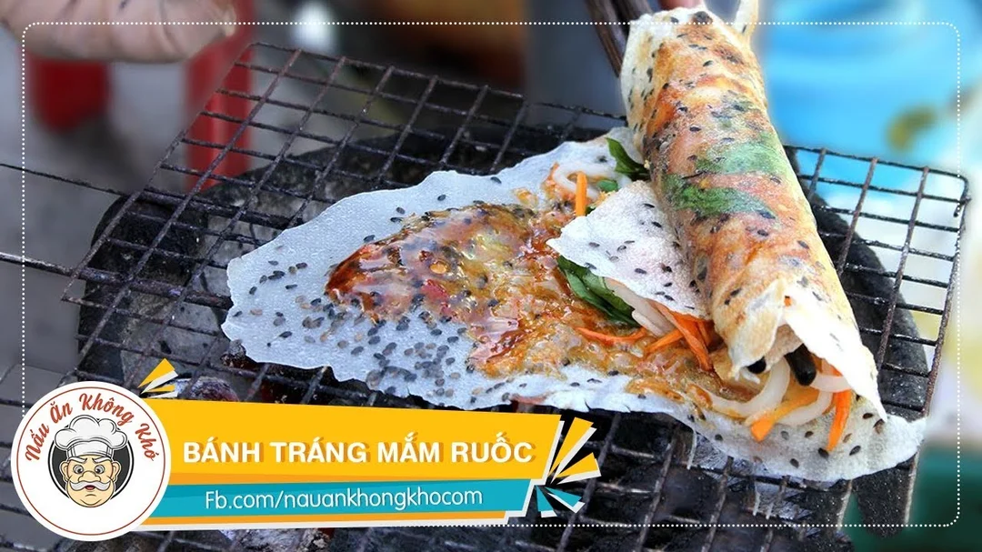 Cách làm bánh tráng nướng mắm ruốc thơm giòn