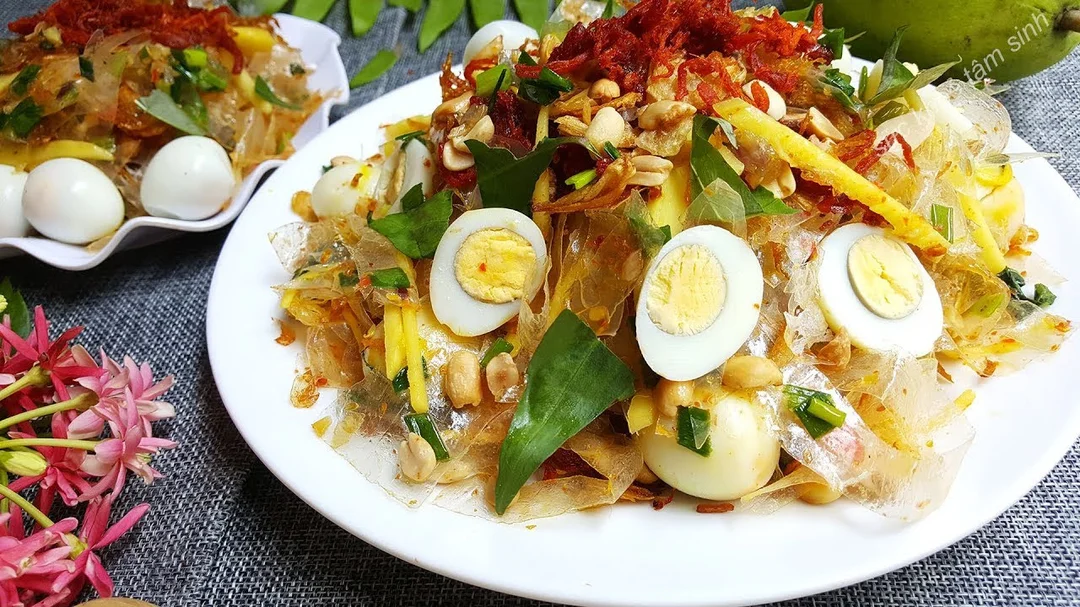 cách làm bánh tráng trộn thành phẩm hấp dẫn