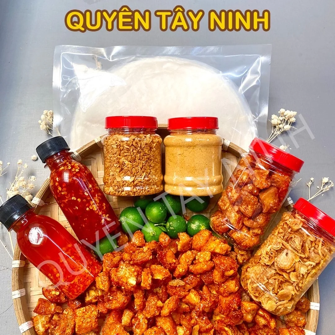 combo bánh tráng phơi sương cuốn bơ muối tép hành phi