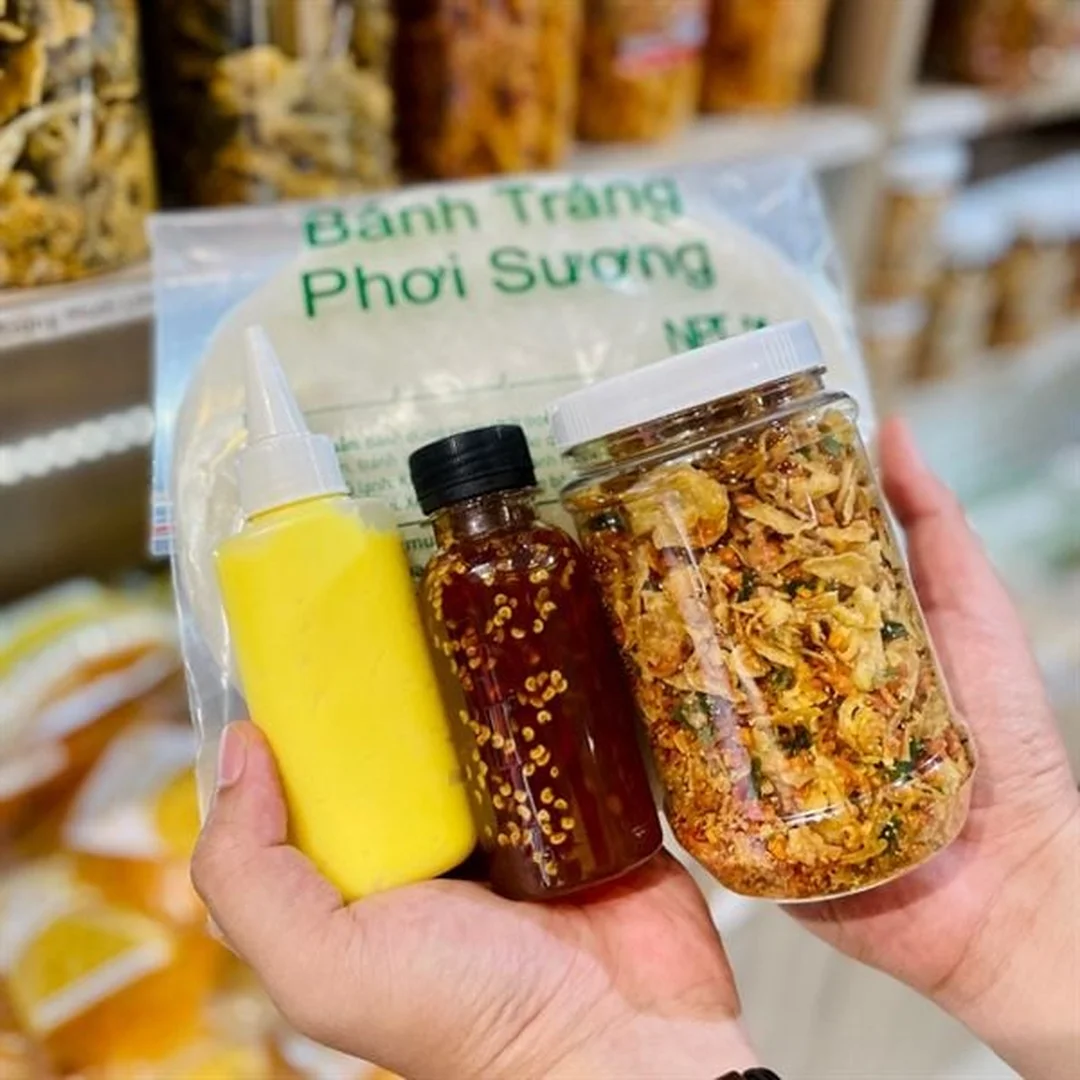 combo bánh tráng phơi sương nhiều topping cho món ăn vặt