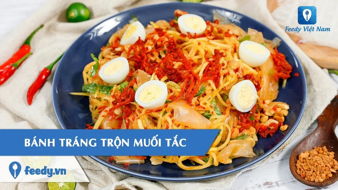 Hướng dẫn làm bánh tráng trộn muối tắc