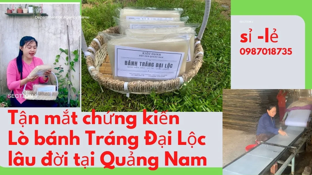 Quy trình tráng bánh tráng Đại Lộc tại làng nghề