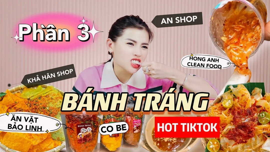 Review bánh tráng phơi sương hot TikTok