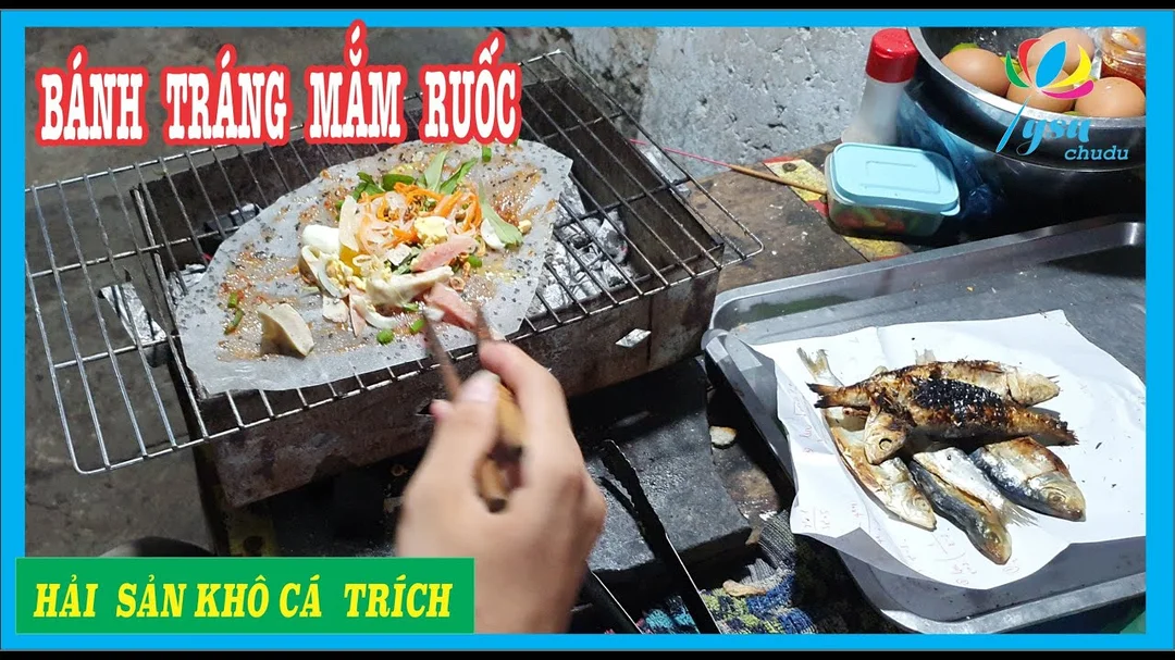 Video bánh tráng nướng mắm ruốc 10K đặc sản Phan Thiết