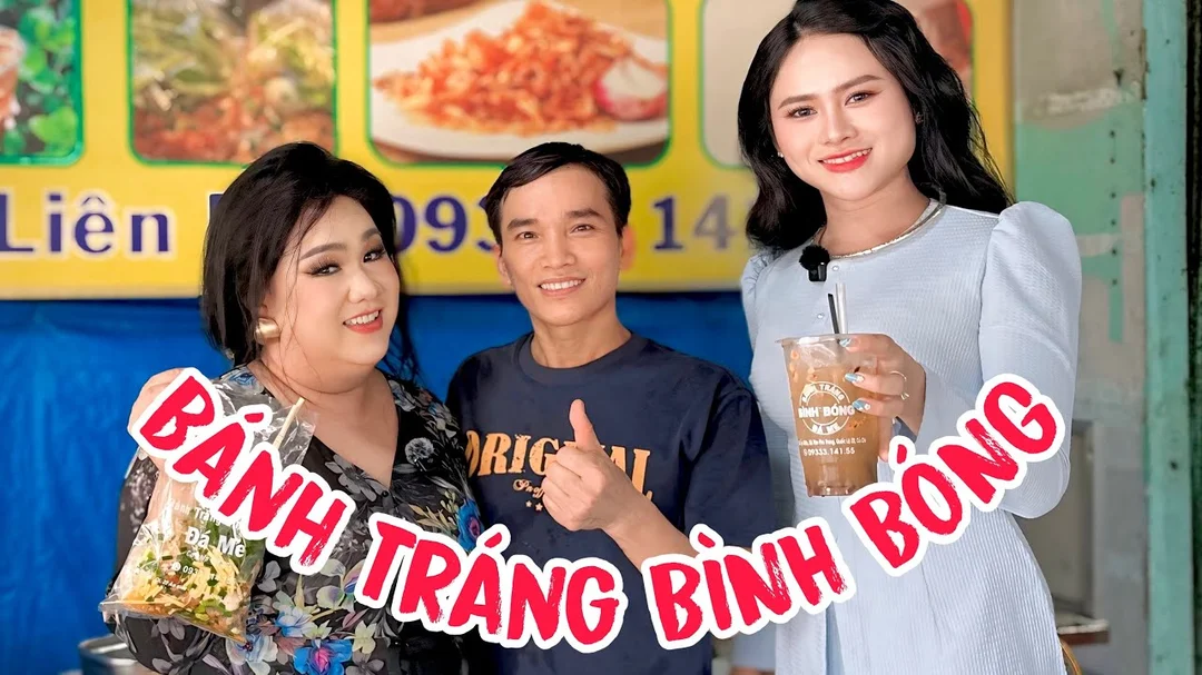 Video hướng dẫn món bánh tráng bình bóng phơi sương trộn topping